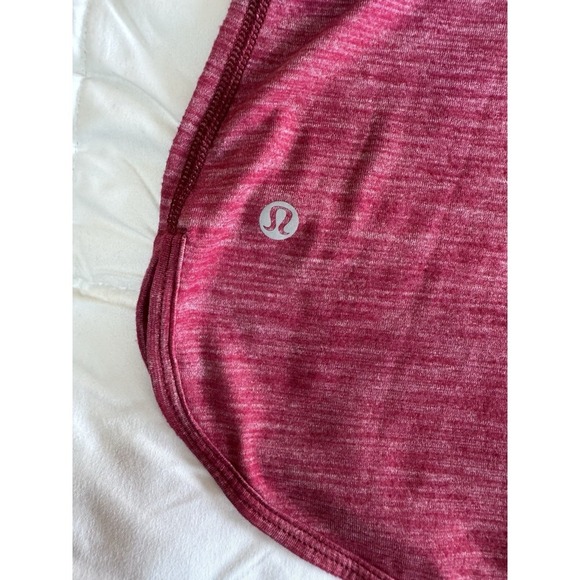 Lululemon Size 6 Everyday Racerback Tank Top Red Workout Gym Light Weight EUC - Picture 3 of 6